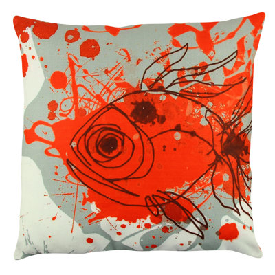 Coussin lavable de qualité supérieure, 17,0 x 17,0 pouces, 50% coton / 50% polyester, rembourrage en silicone, fermeture à glissière dissimulée | Doux, confortable et repassable | Parfait pour la décoration intérieure, le salon et la chambre à cou