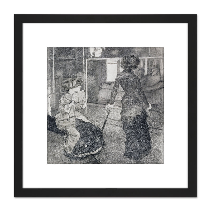 Portrait Mary Lydia Cassatt Etching by Edgar Degas - Single Picture Frame Print