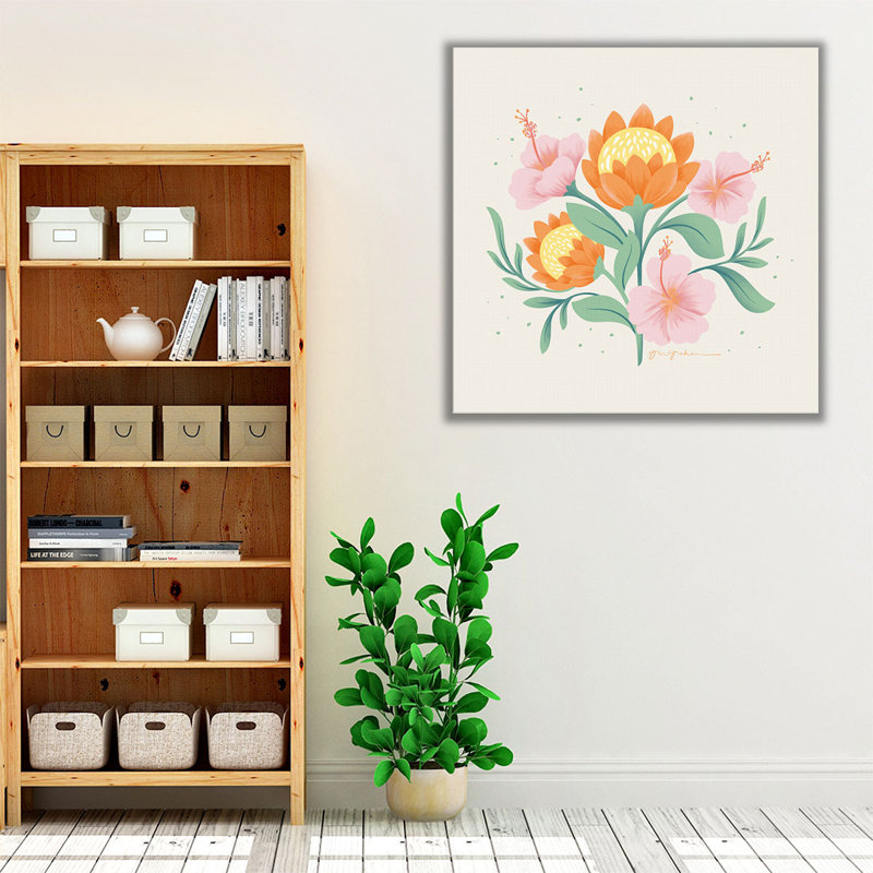 Wild and Free II - reproduction d'art sur toile, H 16 po x l 16 po