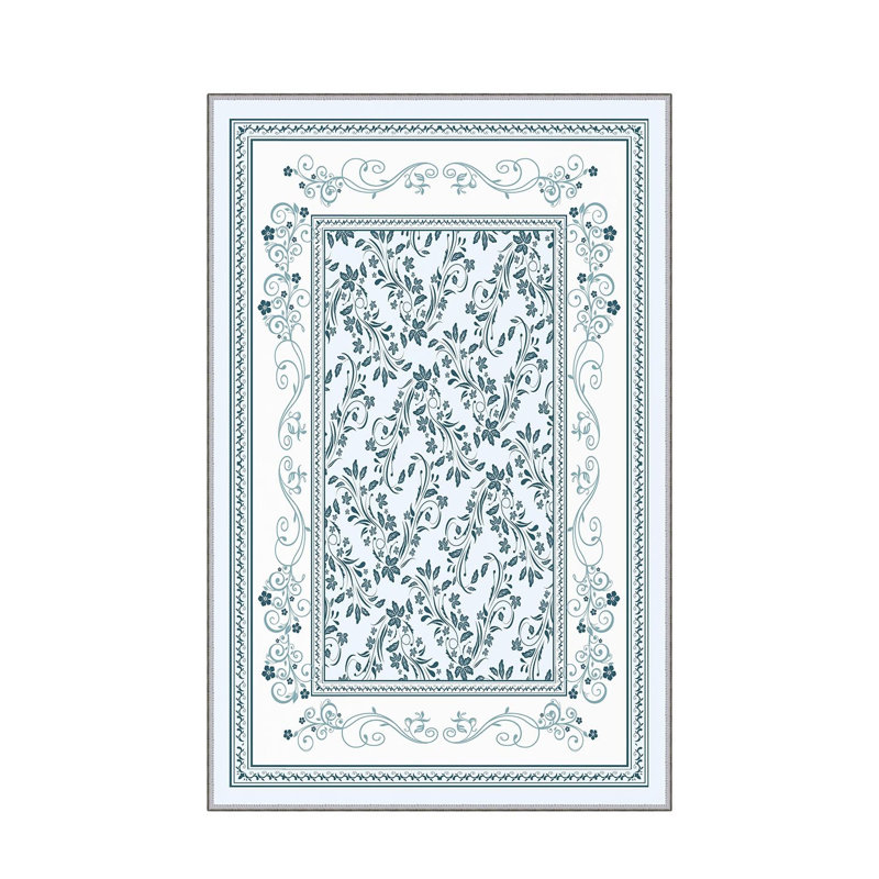 Antibacterial Hall Carpet, 39.4 x 59.1 inches | 100% Polyester, 0.4 in Pile Height, Non-Slip PVC Felt Dot Underside | Machine Washable, 3D Digital Printing, Durable & Stylish for Modern Home Décor