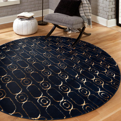 Tapis bleu marine et doré Latitude Run®