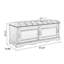 Banc rembourré blanc-823063651