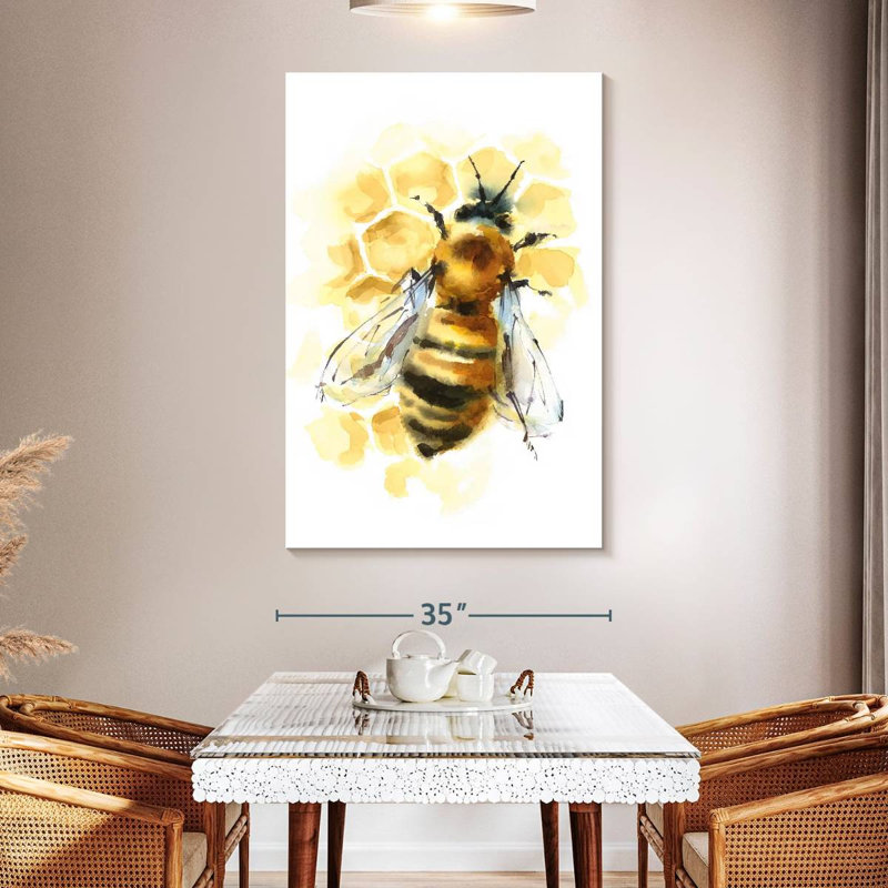 Abeille rayée, H 51 po x l 34 po