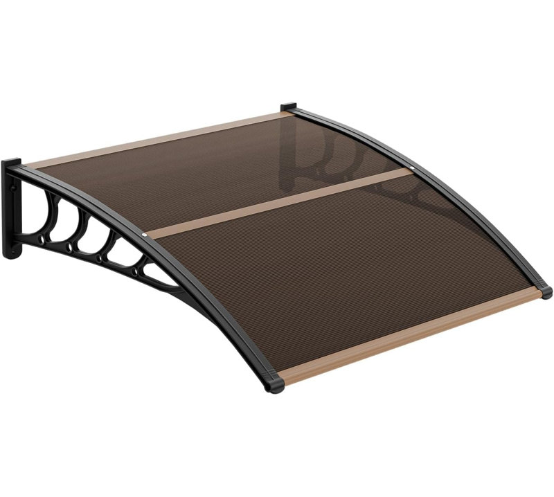 Espiron Optimum 150cm W x 100cm D Polycarbonate Cover Retractable Patio Awning, Brown