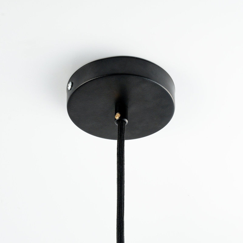 Luminaire suspendu en cuivre martelé fabriqué à la main ALFIQ pour la cuisine et la salle à manger, 8", Cuivre foncé