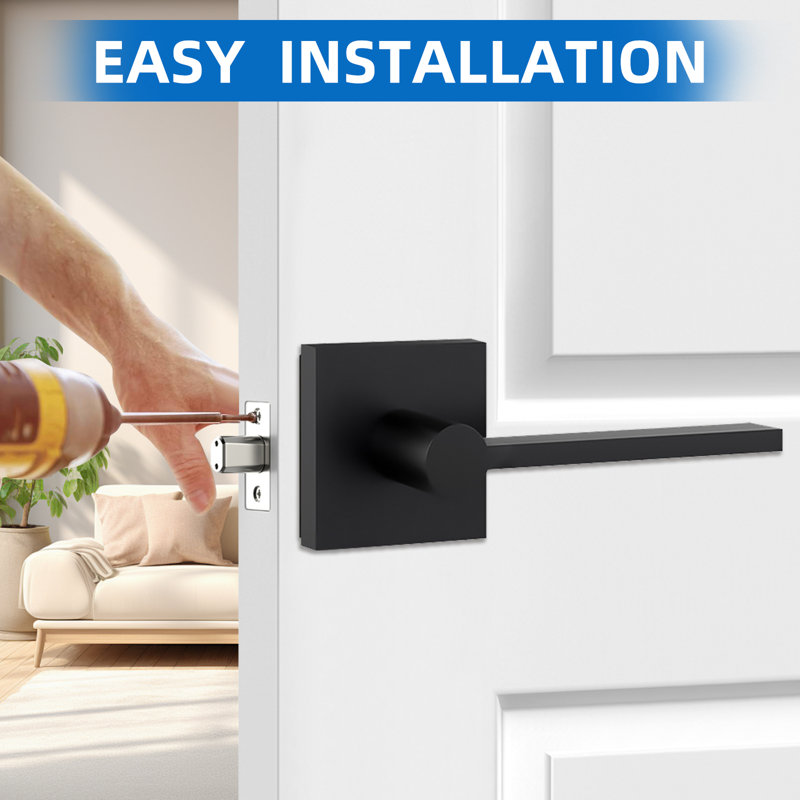 Keyless Interior Door Lever With Non-locking