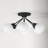 Andrea Glass Semi Flush Mount