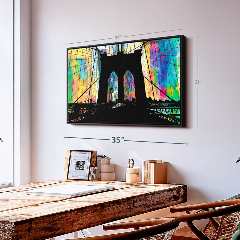 Brooklyn Bridge I Canvas Print, 21" H x 31" W