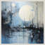 «Illuminating Moon» par Villita, reproduction d'art sur toile encadrée-536619113