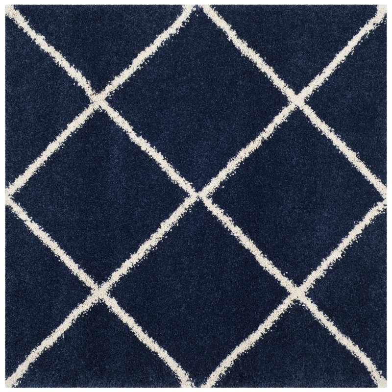 Tapis à poils longs Rizco, Carré 11 pi