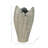 Ceramic Decorative Vase with Textured Wavy Design - Modern Home Accent-1474698237