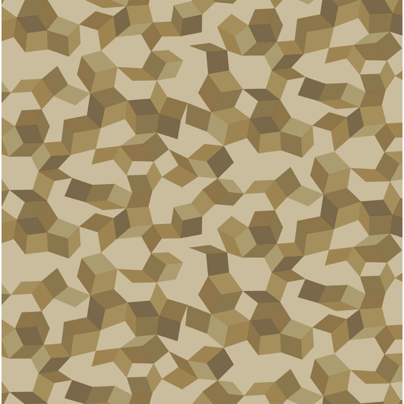 Curio Ingot Geometric Wallpaper Roll, Buff/Gold