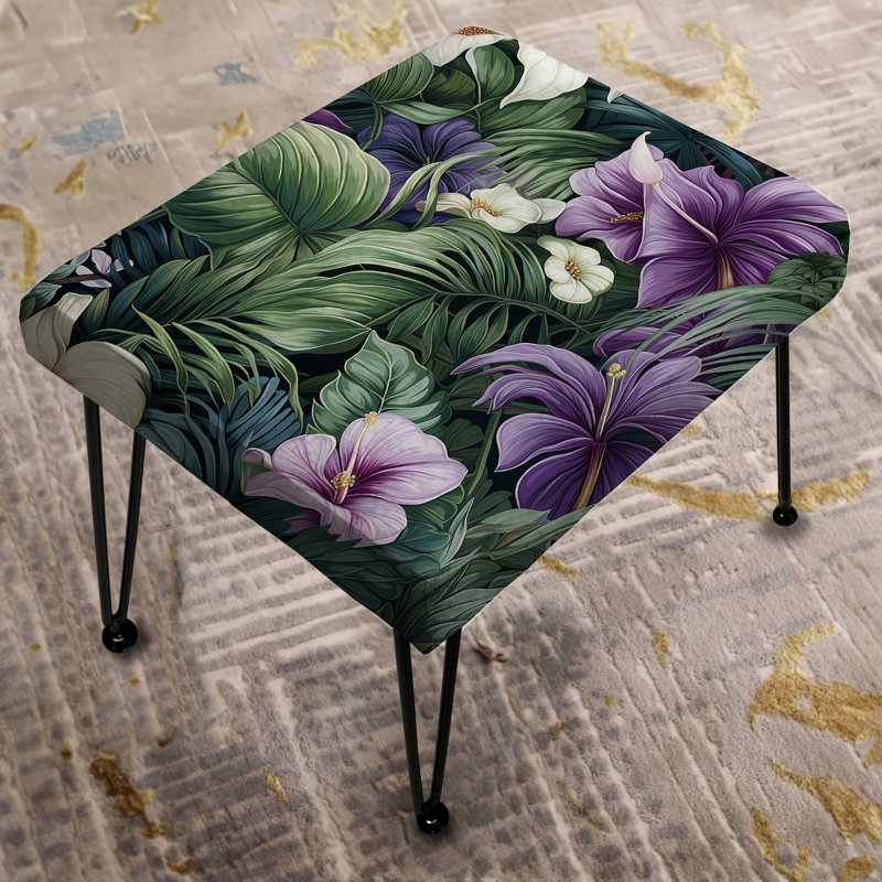 Motif tropical Palm Enchantment - repose-pieds rectangulaire tropical