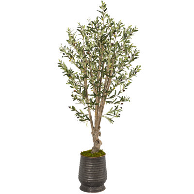 Faux Olive Tree in Planter