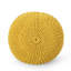 Repose-pieds tricoté en coton tricoté, en jaune et en option, capacité de poids de 200 lb, résistance aux accessoires décoratifs, nettoyage des taches seulement, bourre de perles, profondeur 20 x largeur 14