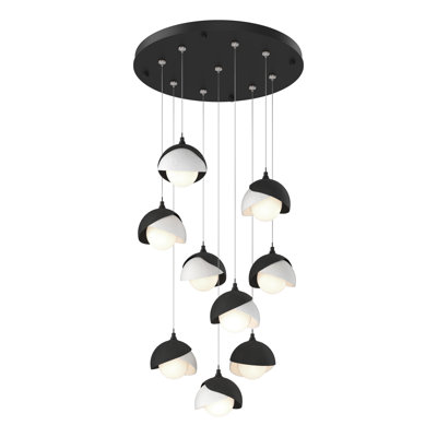 Luminaire suspendu géométrique à 9 lumières Brooklyn