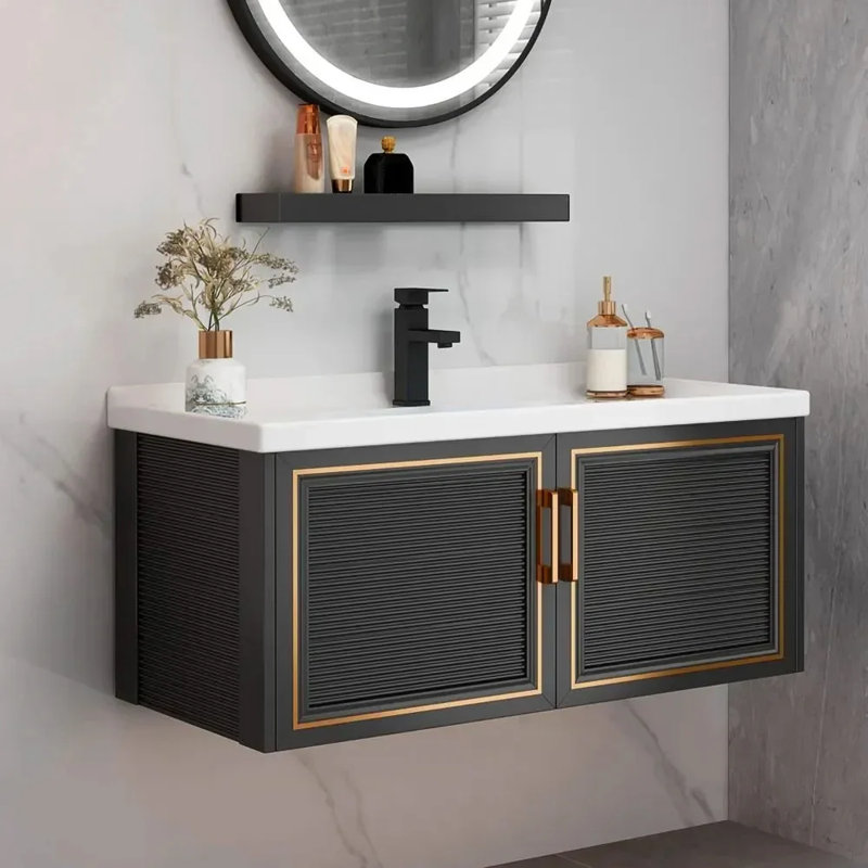 Holzwarth 28'' Single Bathroom Vanity with Ceramic Top