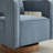 29.1" W Polyester Hollow Back Swivel Barrel Chair With Wooden Base-130076991