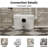 600W Macerating Toilet System with Rear Discharge, Quiet Upflush Pump for Basement, Two Extension Pipes and  P-Trap Compatible