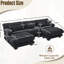 5 canapé en velours granulé avec 2 repose-pieds, assise profonde et canapé modulaire relax en velours, coussins de repose-pieds-336132392-336132407