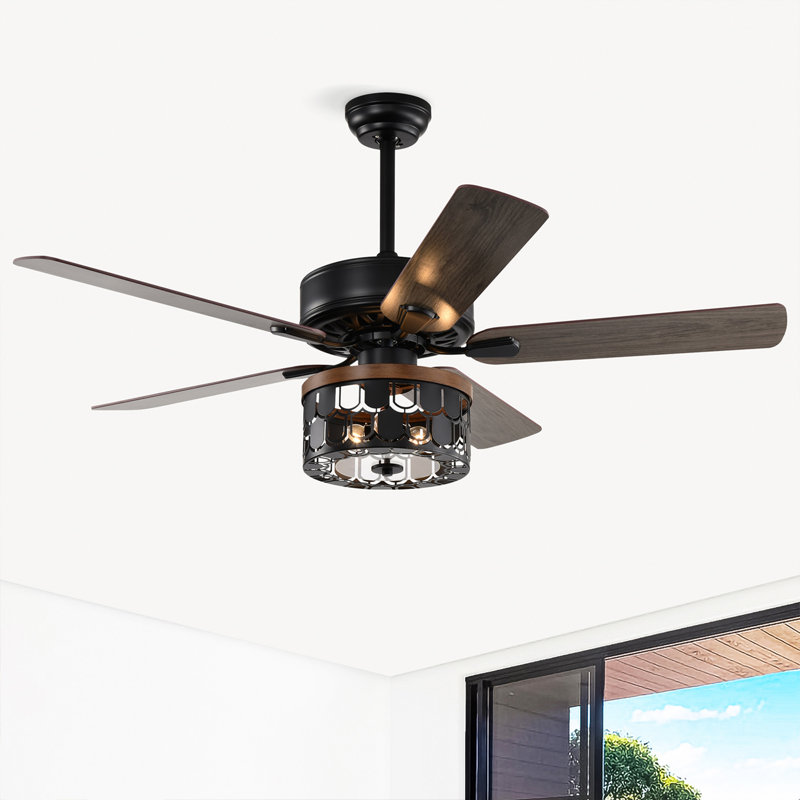 Ventilateur de plafond 25,6 po avec ensemble d'éclairage Katerria