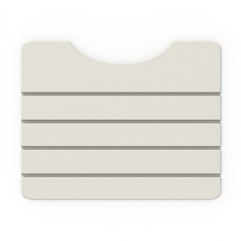Tapis de salle de bain Diatomite, Blanc naturel