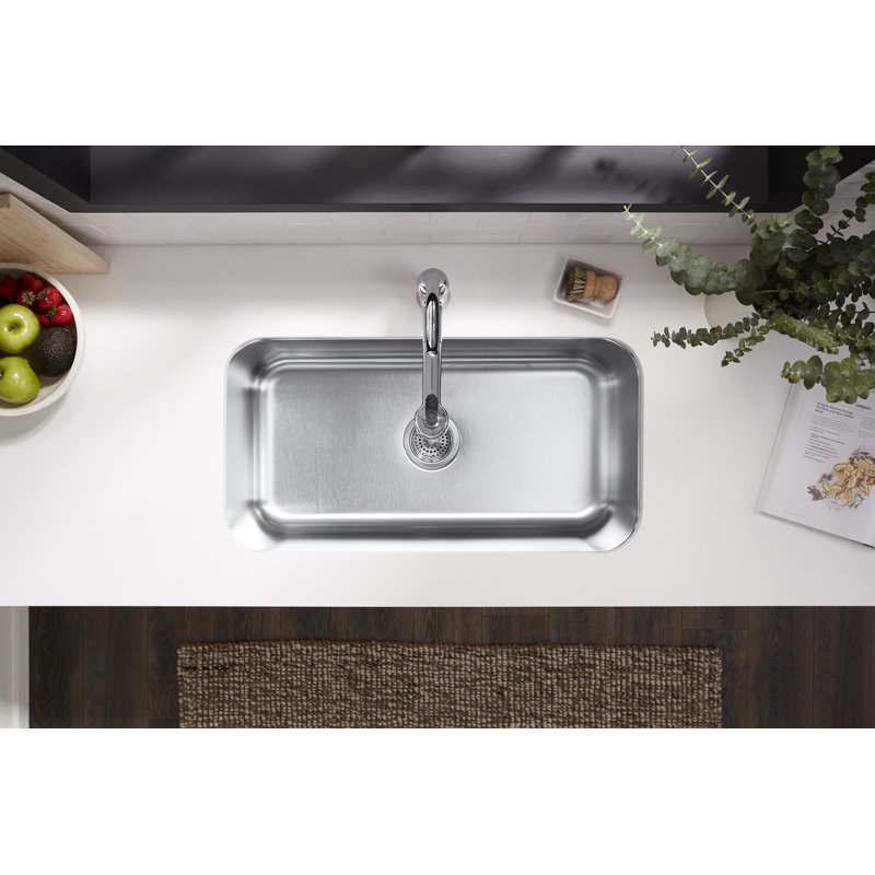 Undertone® Preserve 31-1/4" x 17-7/8" x 9-5/16" Large Under-Mount Single-Bowl Kitchen Sink