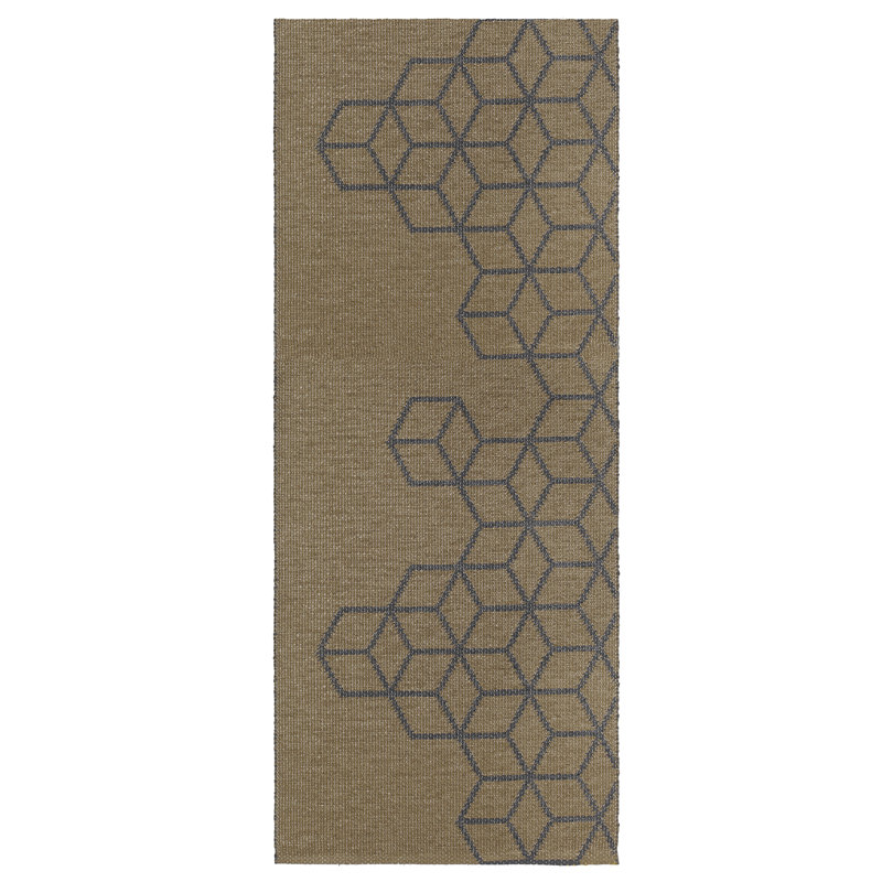Runner Oden Geometric Hand Woven Indoor / Outdoor Area Rug, Runner 60 x 160cm