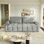 Canapé en tissu moderne avec rangement pour sièges-35829069
