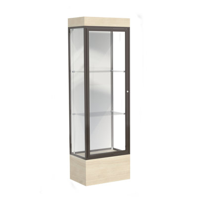  Edge Series 76'' H x 24'' W Aluminum Display Cases 