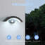 Aedan Black Integrated LED Outdoor Wall Light Built-in Motion Sensor-913854239