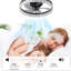 Ventilateur de chambre à coucher 19 po à cadre noir Iceberg avec télécommande, à intensité variable, 7 pales, moteur à courant continu réversible, avec lumière DEL