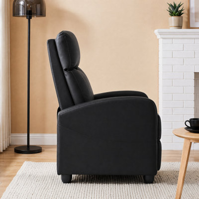 25.2" W Compact Ergonomic Massage Push-Back Recliner
