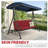 3-Seat Outdoor Porch Swing Replacement Cushions – Red