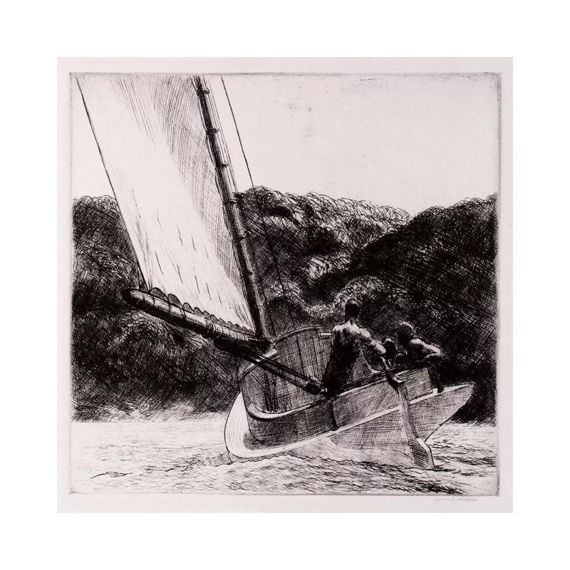 The Cat Boat by Edward Hopper - Wrapped Canvas Print, 66.04 cm H x 66.04 cm W x 1.91 cm D
