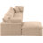 Hinesh Velvet L-Shaped Sectional Reversible-87141405