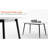 Rectangular 1.6M Stone Dining Table With Strong Metal Base, White + Black Color, Sintered Tabletop, Heat Resistance, Easy Cleaning, Rounded Corner Design, For Room Decor Large Ceramic Top, - , To-863547514