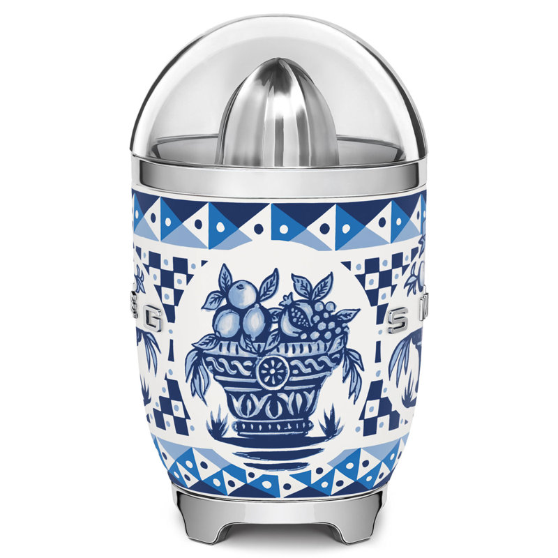 Smeg x Dolce Gabbana D&G Citrus Juicer, Silver/Blue