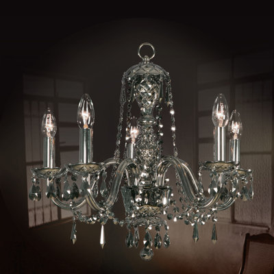 Melina 5 - Light Candle Style Chandelier