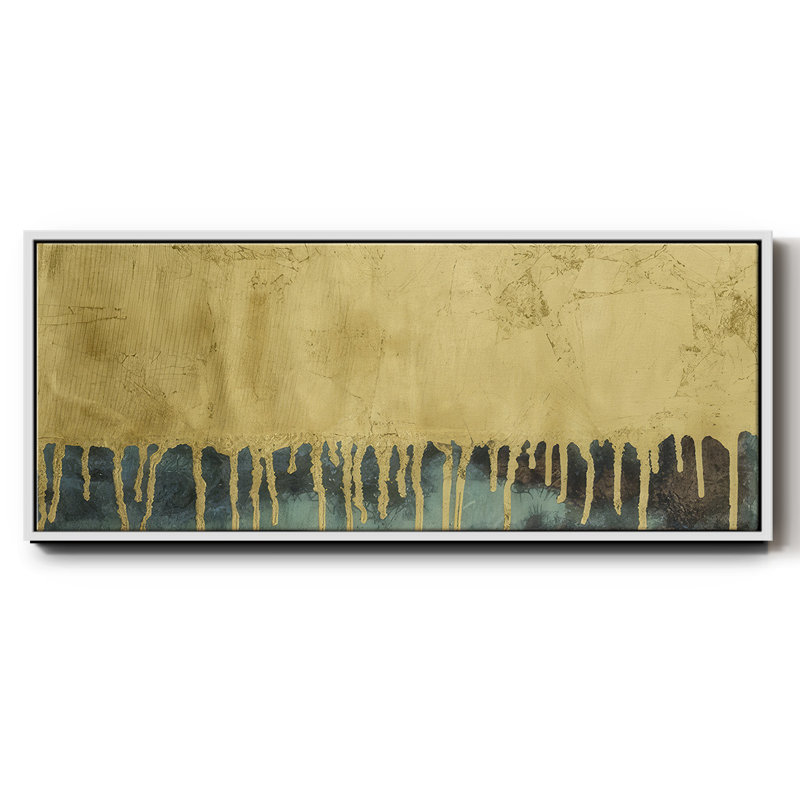 Aquafer II- Framed Canvas, 20" H x 50" W