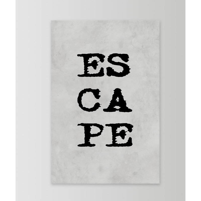 Escape III - Wrapped Canvas Print, 30cm H x 20cm W x 3.81cm D