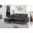 Colton 84.25" Dark Gray Woven Reversible Sleeper Sectional Sofa with Storage Chaise