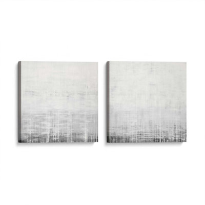 Ensemble de 2 impressions sur toile Whiteout Rhythm