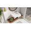 Lavabo de salle de bain mural carré en résine 23,6 po x 19,6 po Badeloft WT-04-E-M-40673388