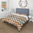 Beige Chevron Herringbone Elegance Box Stitch Chevron Duvet Cover-156710380