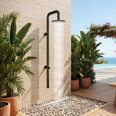 Douche d'extérieur 63 po H 63 po