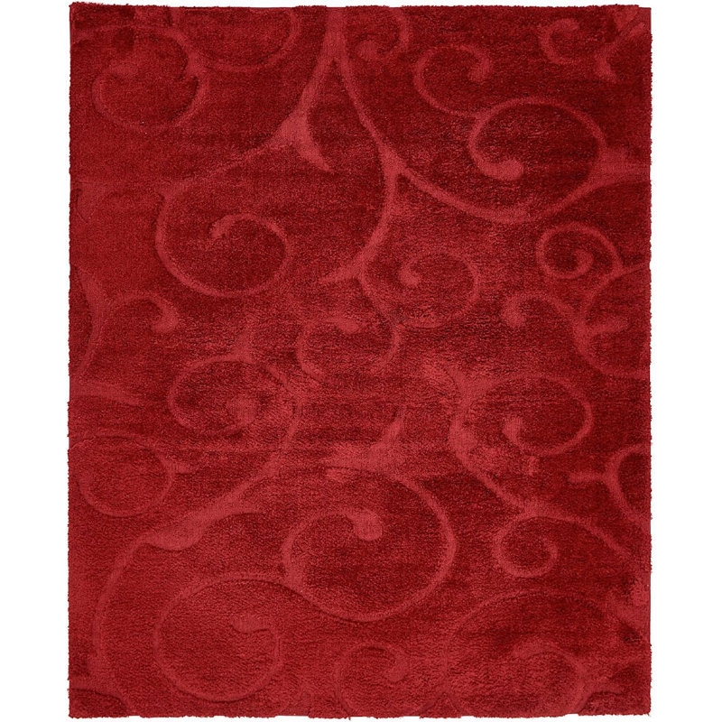 Tapis rouge sang Baynes, Rectangle 9 pi x 12 pi, Red