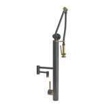 Contemporary Gantry Pulldown Faucet - 12" Articulated Spout