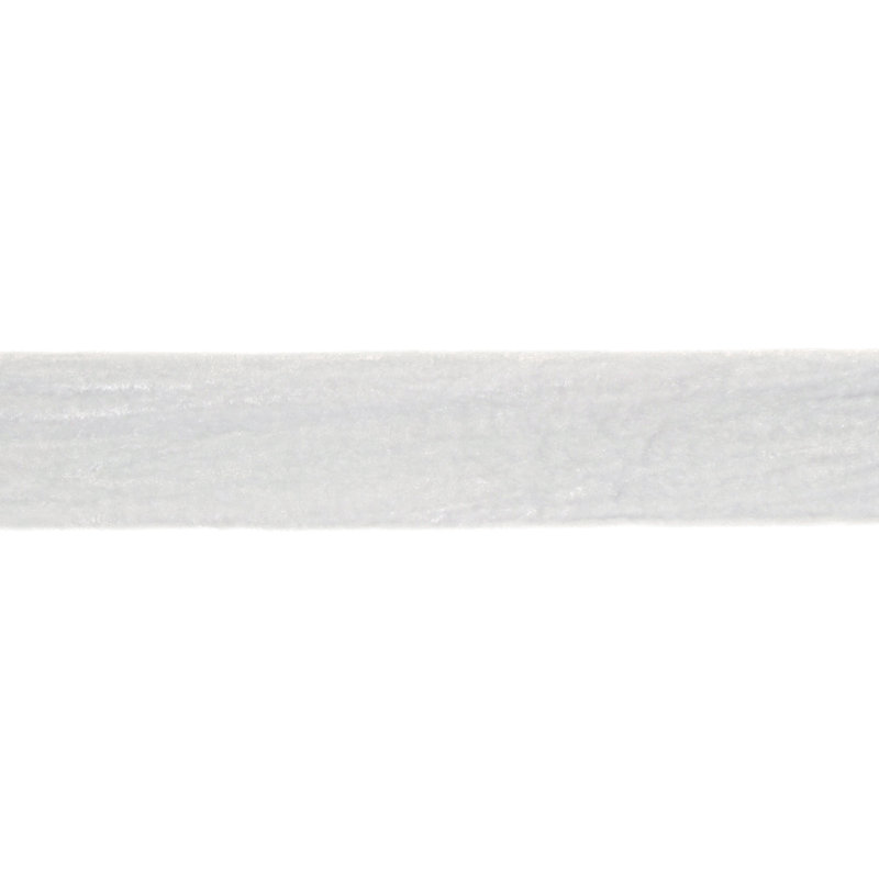 Raw Edge Velvet Ribbon, Silver, 2" H x 384" W x 2" D