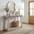 Chul 43.3" Traditional Console Table with Curved Top-1670600184